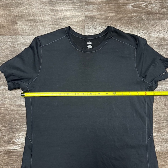 REI 100% Merino Wool Black T-Shirt Size Small - Picture 5 of 6